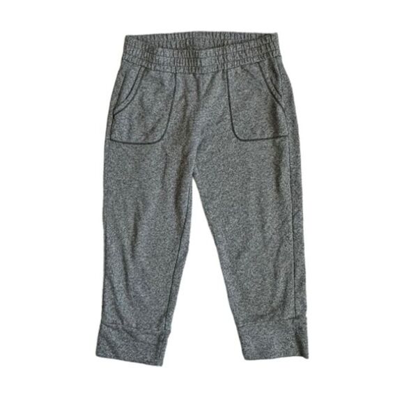 Aerie Heather Gray Cropped Joggers Pockets Pants SZ XS - Picture 1 of 11